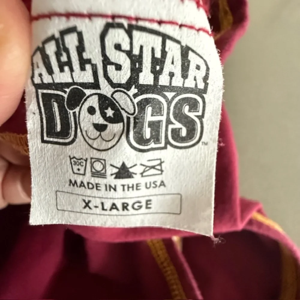 MN Minnesota Gophers Dog Maroon XL Dress (Fits small) Barely worn
